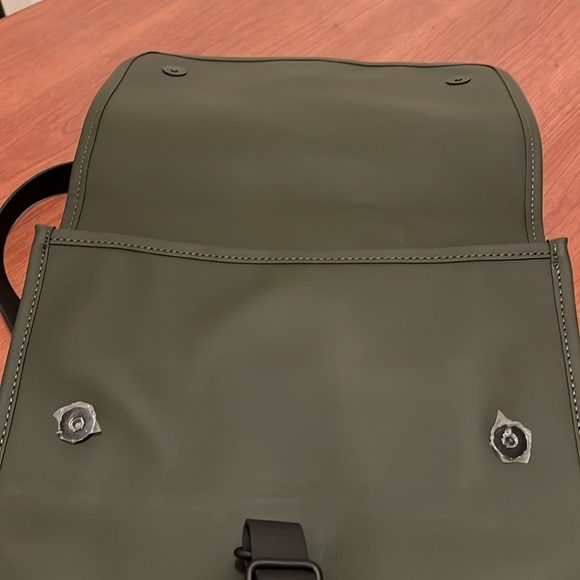 Rains Waterproof Mini Unisex Backback with Stap Sleeves - Picture 6 of 12